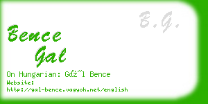 bence gal business card